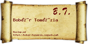 Bobár Tomázia névjegykártya
